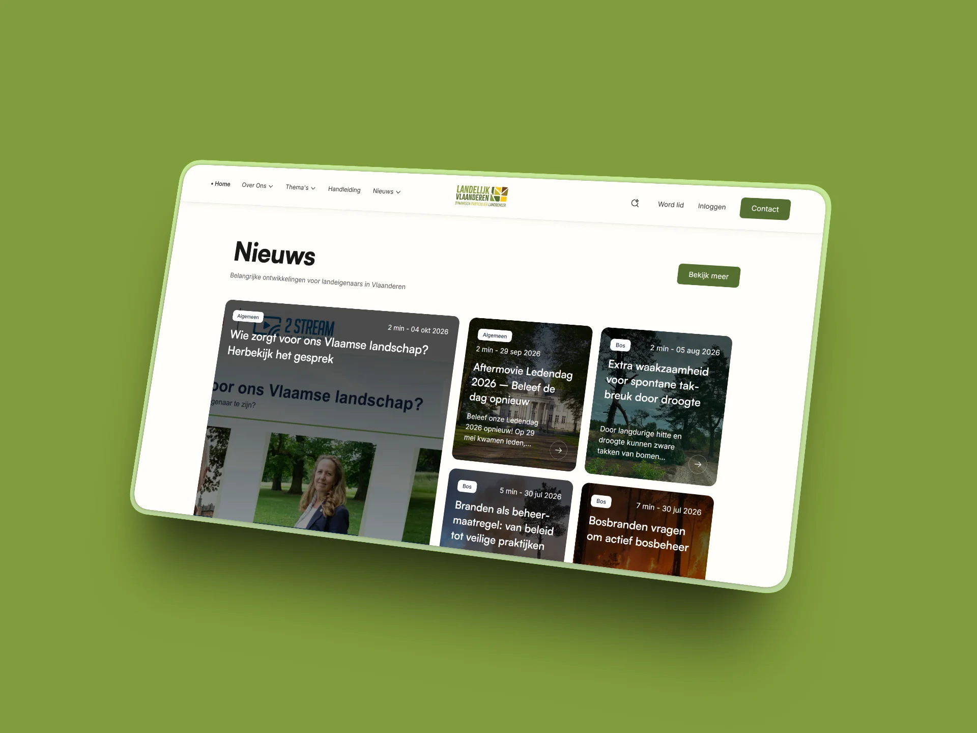 Forest theme page
