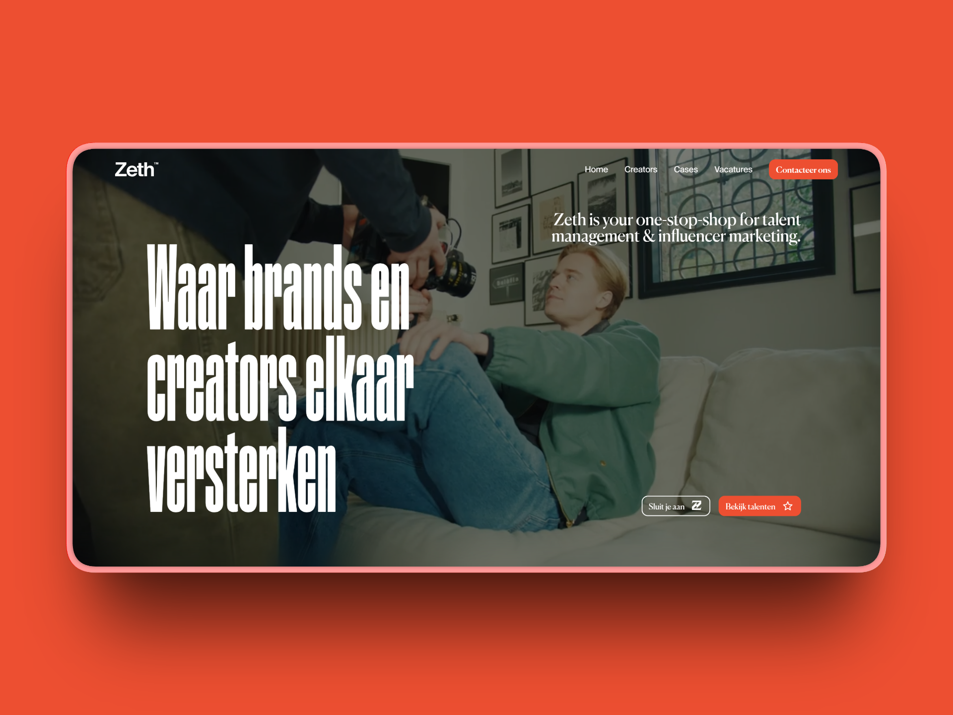 Zeth — website built by Luniq